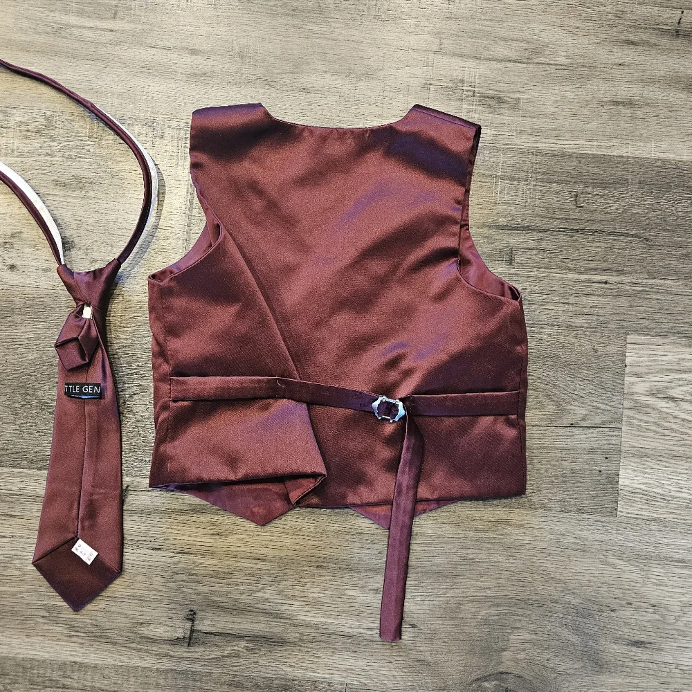Little Gents vest, tie and bows
